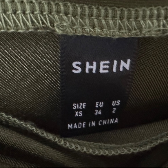 198 SHEIN | NWOT Olive Green Ruched Stretchy Midi Pencil Skirt  (sz XS&S)- 3/$15 - Picture 4 of 12